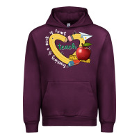 Mauve Wine teaching is a work of heart Urban Hoodie - JahusDesignShop