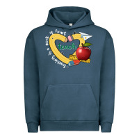 Pigment Midnight Navy teaching is a work of heart Urban Hoodie - JahusDesignShop