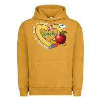 Pigment Peanut Butter teaching is a work of heart Urban Hoodie - JahusDesignShop