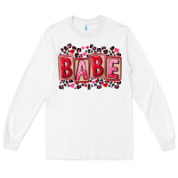 White Valentine's Day babe Long Sleeve Tee - FaDigitalArtStudio