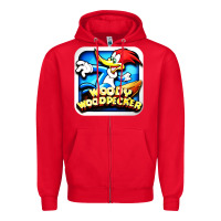 Red #woody woodpecker character Zipper Hoodie - longCreatives