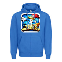 True Royal #woody woodpecker character Zipper Hoodie - longCreatives