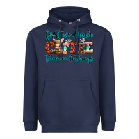 Navy first we drink coffee then we do things Heavyweight Hoodie - AdoDesignShop