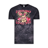 Cloud Black Somebunny loves you Easter Day Vintage Tee - CowGirlArtShop
