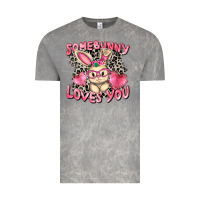 Cloud Rock Somebunny loves you Easter Day Vintage Tee - CowGirlArtShop