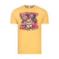 Vintage Mustard Somebunny loves you Easter Day Vintage Tee - CowGirlArtShop