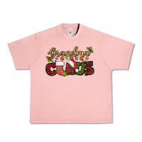 Salmon Grandma claus with christmas gift sock mother's Urban Heavy Tee - HowdyJamesFarm