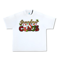 White Grandma claus with christmas gift sock mother's Urban Heavy Tee - HowdyJamesFarm