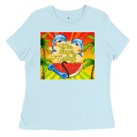 Baby Blue the beach is calling Ladies Tee - TumblerDesignByShophia