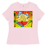 Bubblegum Pink the beach is calling Ladies Tee - TumblerDesignByShophia