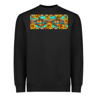 Black Thankful Pumpkin Heavyweight Sweatshirt - Artiststas