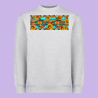Thankful Pumpkin Heavyweight Sweatshirt Designed By Artiststas
