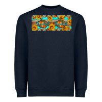 Navy Thankful Pumpkin Heavyweight Sweatshirt - Artiststas