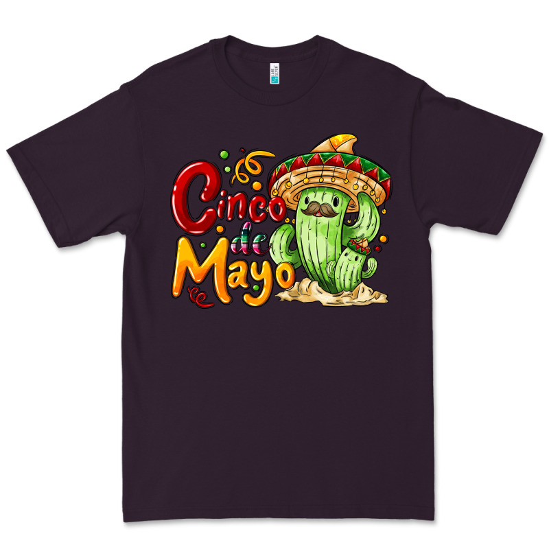 Cinco De Mayo With Cactus Premium Tee by NancyCooperArtShop | Teevron