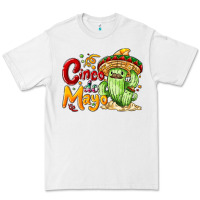 White Cinco de mayo with cactus Premium Tee - NancyCooperArtShop
