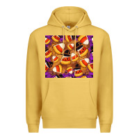 Antique Gold Candy Pattern Premium Hoodie - CowhideDigitalArt
