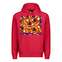 Cardinal Candy Pattern Premium Hoodie - CowhideDigitalArt