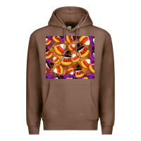 Chestnut Candy Pattern Premium Hoodie - CowhideDigitalArt