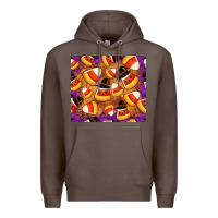 Coffee Candy Pattern Premium Hoodie - CowhideDigitalArt