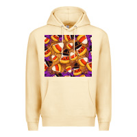 Pina Colada Candy Pattern Premium Hoodie - CowhideDigitalArt