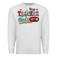 Oatmeal Heather teacher mode off Premium Sweatshirt - AdoDesignShop