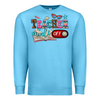 Ocean Blue teacher mode off Premium Sweatshirt - AdoDesignShop