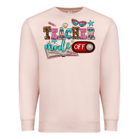 Pale Pink teacher mode off Premium Sweatshirt - AdoDesignShop