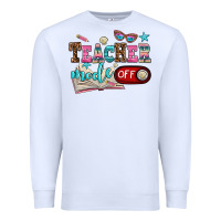 White teacher mode off Premium Sweatshirt - AdoDesignShop