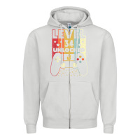 Dove Grey level 34 unlocked shirt video gamer 34th birthday gifts tee t shirt Zipper Hoodie - longCreatives
