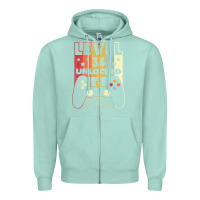 Seafoam level 34 unlocked shirt video gamer 34th birthday gifts tee t shirt Zipper Hoodie - longCreatives