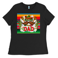 Black nacho average dad father's day Ladies Tee - TumblerDesignByShophia