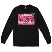 Black Hope Breast Cancer Long Sleeve Tee - FaDigitalArtStudio