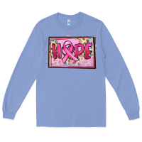 Colony Blue Hope Breast Cancer Long Sleeve Tee - FaDigitalArtStudio