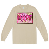 Mushroom Hope Breast Cancer Long Sleeve Tee - FaDigitalArtStudio