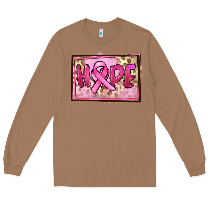 Hope Breast Cancer Long Sleeve Tee by FaDigitalArtStudio | Teevron