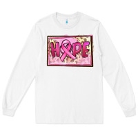 White Hope Breast Cancer Long Sleeve Tee - FaDigitalArtStudio