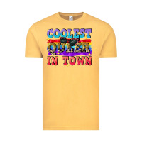 Vintage Mustard Coolest queer in town Vintage Tee - CowGirlArtShop