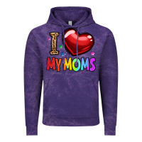 Cloud Purple i love my moms Vintage Hoodie - OliviaCreatesArt