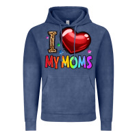Vintage Denim i love my moms Vintage Hoodie - OliviaCreatesArt