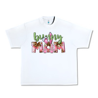 White Happy Easter Bunny Mom Urban Heavy Tee - CowGirlArtShop
