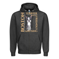 Charcoal Heather boston terrier t  shirt boston terrier dog traits gift t  shirt Zipper Hoodie - longCreatives