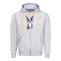 Heather Grey boston terrier t  shirt boston terrier dog traits gift t  shirt Zipper Hoodie - longCreatives