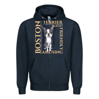 Boston Terrier T  Shirt Boston Terrier Dog Traits Gift T  Shirt Zipper Hoodie | Teevron