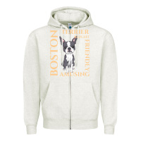 Oatmeal Heather boston terrier t  shirt boston terrier dog traits gift t  shirt Zipper Hoodie - longCreatives