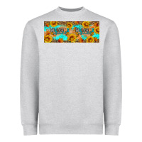 Heather Grey Welcome Fall Heavyweight Sweatshirt - Artiststas