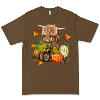 Cacao Heifer with Pumpkins Premium Tee - texasbilliewilder