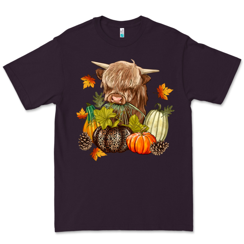 Heifer With Pumpkins Premium Tee by texasbilliewilder | Teevron