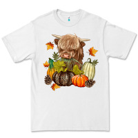 White Heifer with Pumpkins Premium Tee - texasbilliewilder