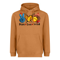 Meerkat peace love  softball Heavyweight Hoodie - AdoDesignShop