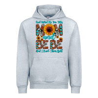 Heather Grey god gifted me two titles mom and bebe  and i rock Urban Hoodie - JahusDesignShop